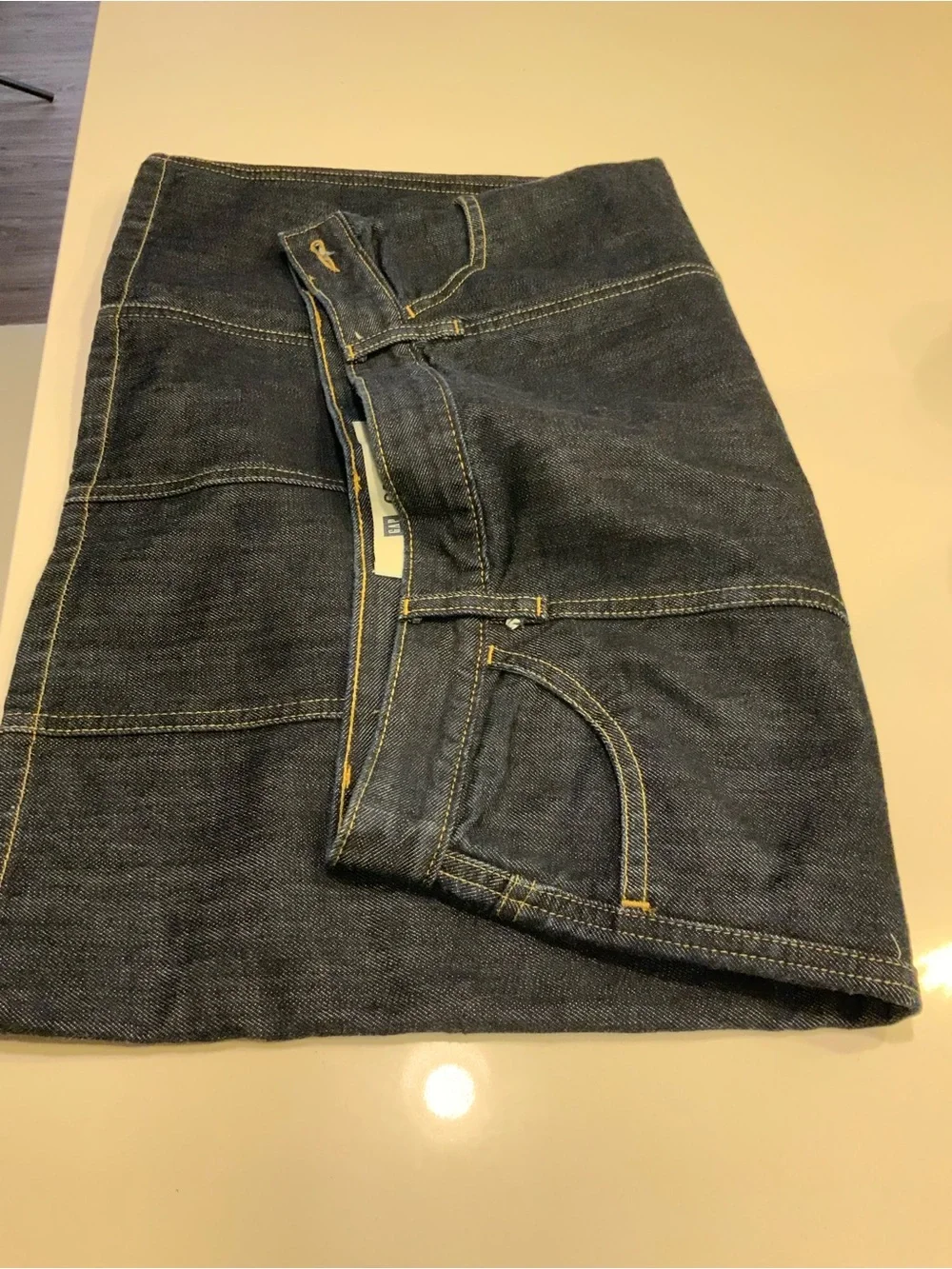 GAP Dark Indigo Denim Midi Skirt